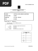 Universiti Teknologi Mara: Confidential CS/TEST 1/NOV2020/CSC583