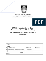 ITT400 - Introduction To Data Communication and Networking: Universiti Teknologi MARA
