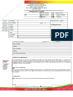 Vision:: Admission Form