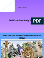 TOPIC: Animal Body Parts: SUBJECT: Can/ Can't
