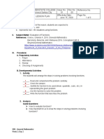 GoldenState College lesson plan evaluates functions