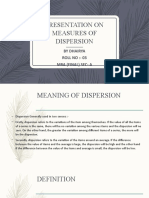 Meaning of Dispersion