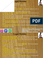 Legal Maxims English 