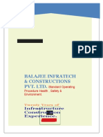 Balajee Infratech & Constructions Pvt. LTD.: Infrastructure Construction Experience