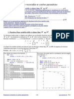 Fonctions Vectorielles Et Courbes Parametrees TSI2 PDF