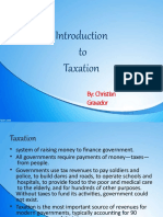 To Taxation: By: Christian Gravador