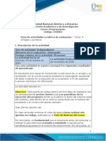 Guía de Actividades y Rúbrica de Evaluación - Tarea 4 Arreglos y Punteros PDF