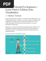 Tableau Tutorial For Beginners 1