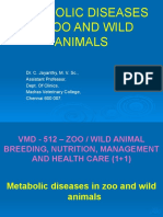 Metabolic Diseases in Zoo and Wild Animals