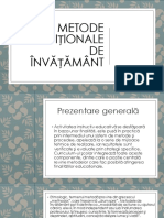 Metode Traditionale de Invatamant PDF