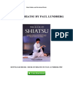 Book of Shiatsu by Paul Lundberg: Read Online and Download Ebook