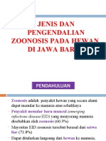 Jenis Dan Pengendalian Zoonosis PD Hewan Di Jawa Barat