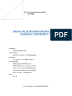 Manual de Estructura Organizacional, Funciones y Procedimientos
