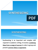 GW5 - 6. Synthesising