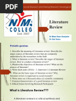 Unit 1 - Lecture 7-8 - Literature Review