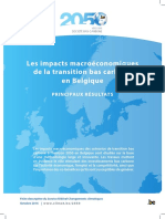 Les impacts macroéconomiques de la transition bas carbone en Belgique (2016)