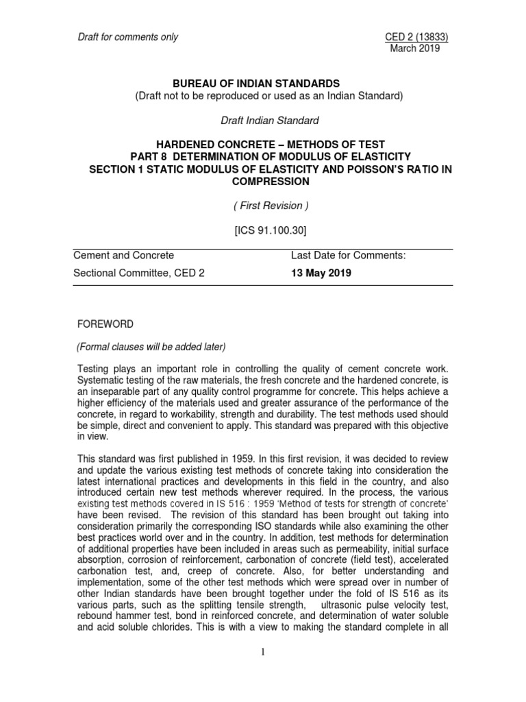 Is 516 part 8 section 1 pdf young s modulus concrete