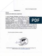 Carta de Justificacion