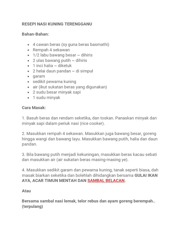 Nasi Kuning Terengganu Pdf