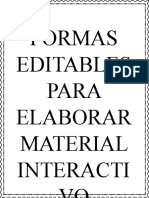 Formas Editables Para Elaborar Material Interactivo