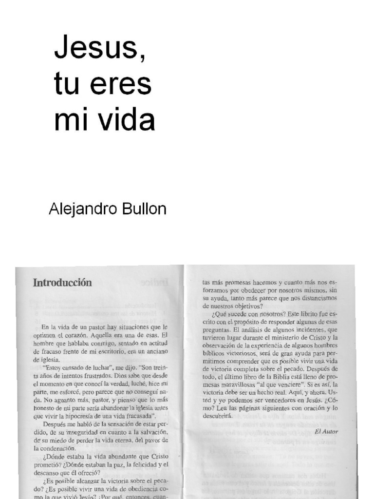 Jesus Tu Eres Mi Vida - Alejandro Bullon | PDF | Pecado | Salvación