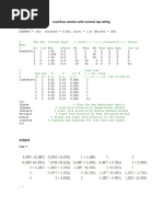 Load Flow Solution With Nominal Tap Setting: Output