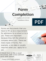 Form Completion
