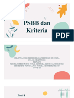 PSBB Dan Kriteria