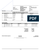 IP Bill Summary for Mrs Rasmeena's Hospital Stay