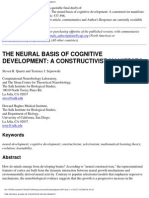 The Neural Basis of Cognitive Development: A Constructivist Manifesto