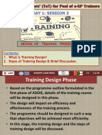 M - 1.3 - Training Design