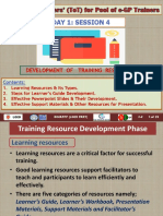 M - 1.4 - Training Resource Development
