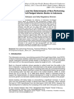 Proceedings Banks Efficiency and The Determinans of Non-Performing Financing of Full-Fledged Islamic Banks in Indonesia