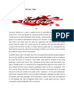 Consumer Behaviour of Coca Cola
