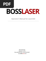 Operator'S Manual For Lasercad: 608 Trestle Point Sanford, FL 32771 Phone 888-652-1555 - Fax 407-878-08 37 WWW - Boss