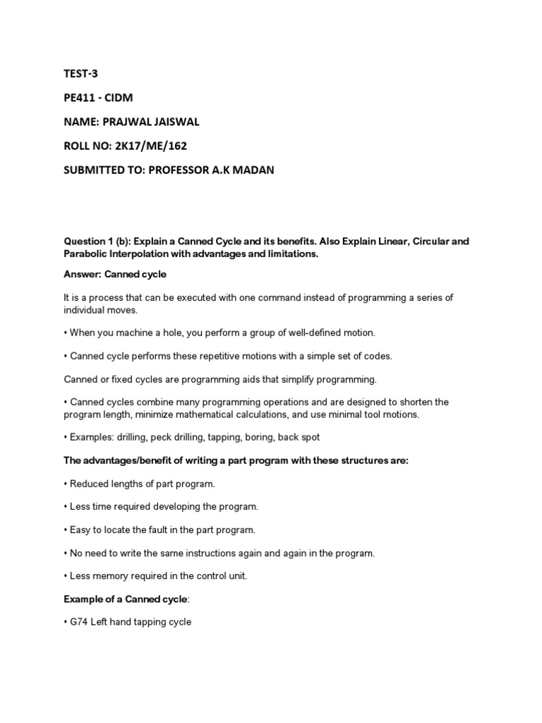 Computer Integrated Design and Manufacturing | PDF | Control Theory ...