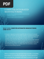 Computer Integrated Manufacturing