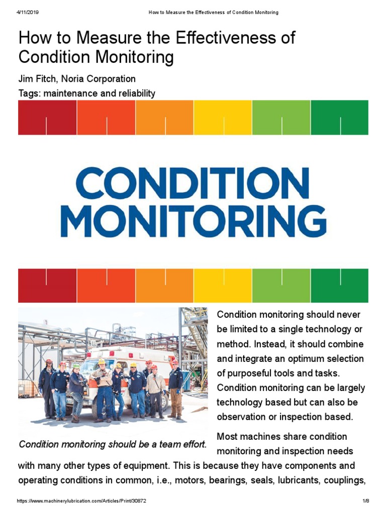 Measuring Condition Monitoring Effectiveness | PDF