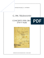 Telemann Concerto Oboe TWV 51 d1 Score
