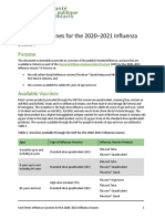 Fact Sheet Influenza Vaccine 2020 2021