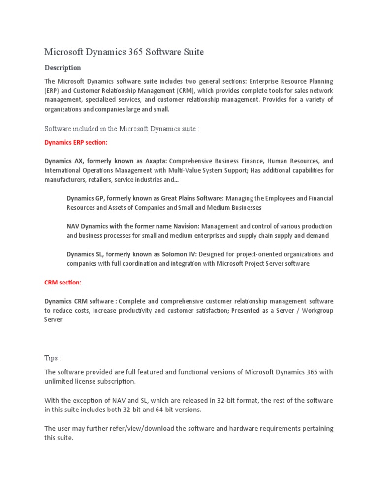 Microsoft Dynamics 365 Quotation | Download Free PDF | Microsoft ...
