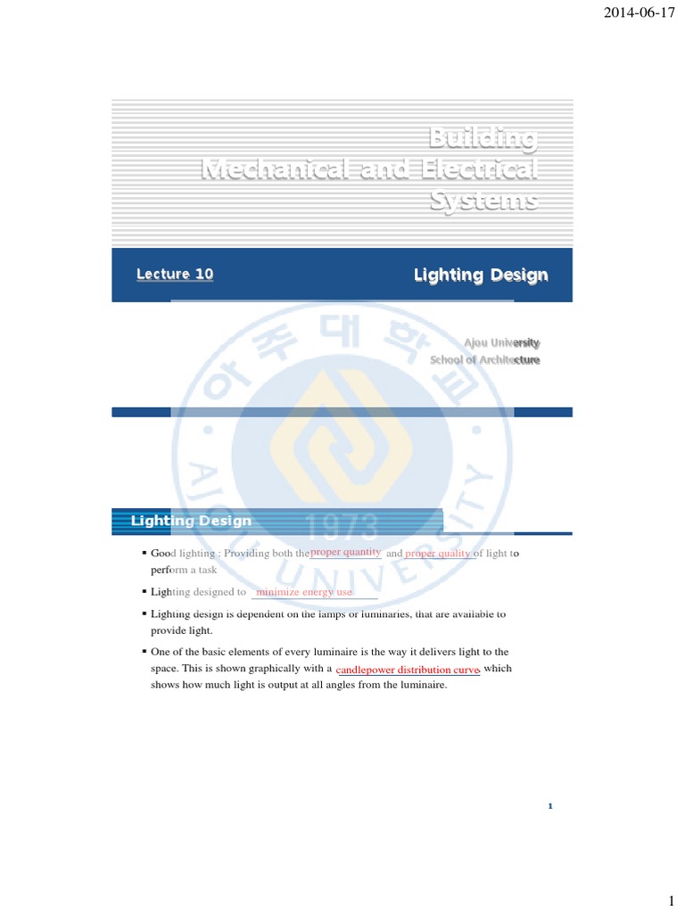 Lighting Design and Calculations Guide | PDF | Lighting | Light