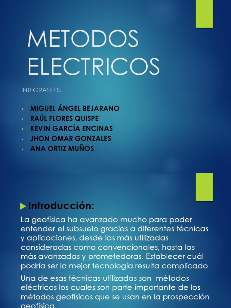 Métodos Eléctricos en Geofísica | PDF | Resistividad Eléctrica y ...