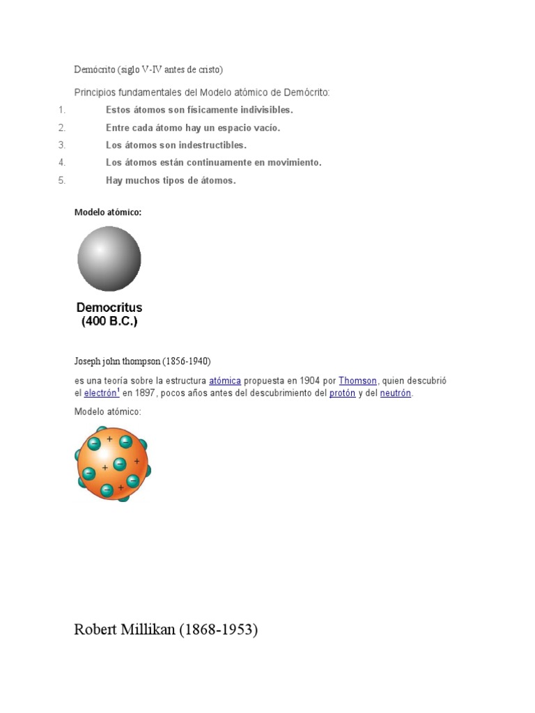 El Atomo | PDF | Átomos | Núcleo atómico