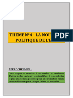 Theme N°4 La Nouvelle Politique de L - Eau