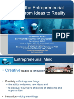 BBA-ED-Week 3.2 Inside of The Entrepreneurial Mind