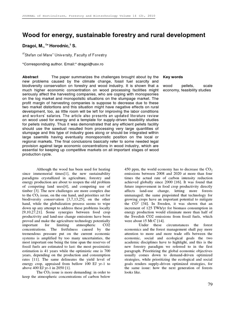 Sustainable Forestry Challenges | PDF | Biofuel | Bioenergy