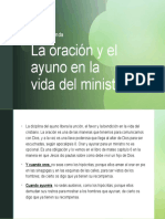 La Oración y El Ayuno en La Vida Del Ministro