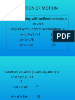 EQUATION OF MOTION