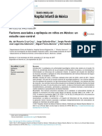 Factores Asociados A Epilepsia en Niños en México - Un Estudio Caso-Control PDF